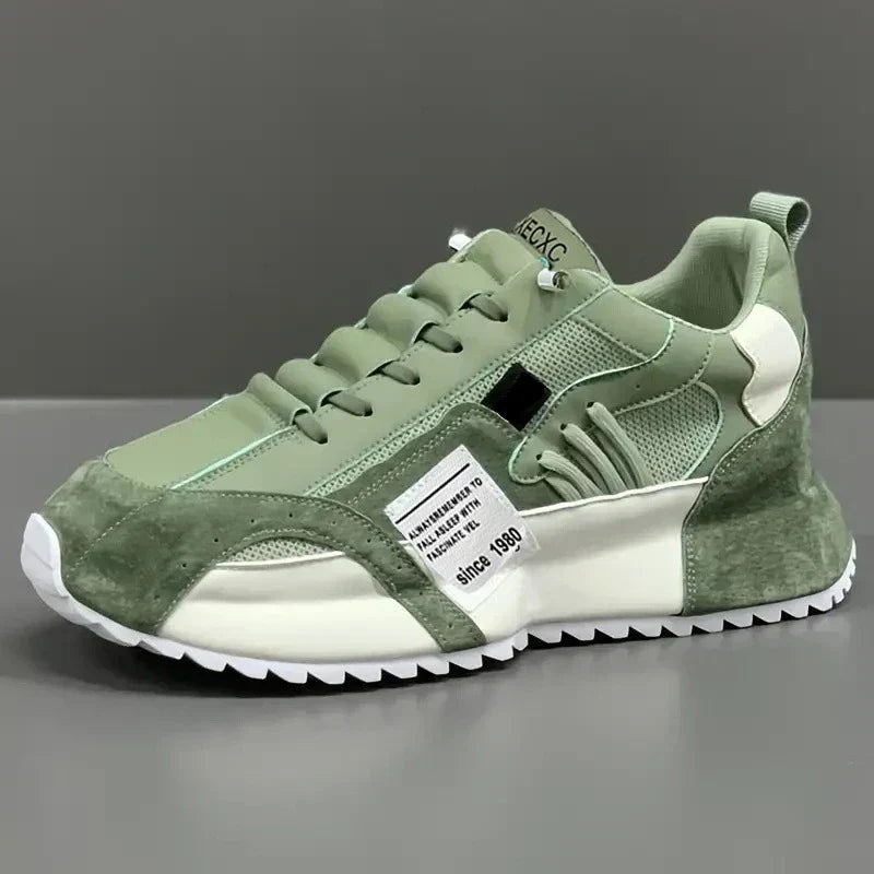 Giuliano | Colorful Retro Suede-Effect and Leather-Like Sneakers