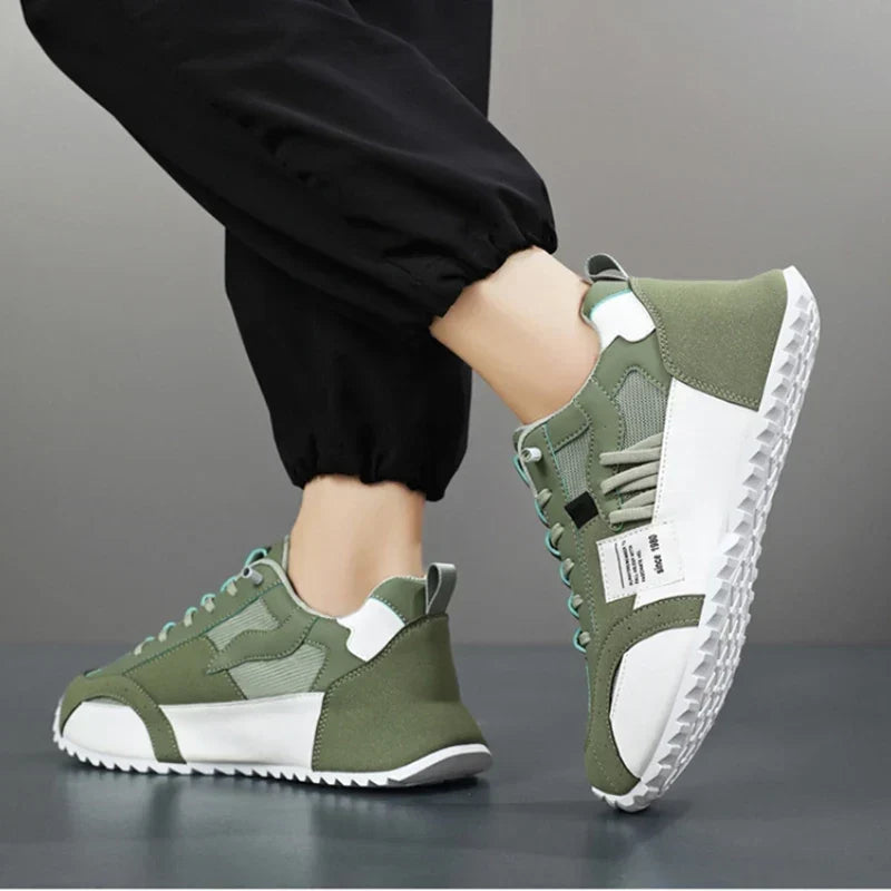 Giuliano | Colorful Retro Suede-Effect and Leather-Like Sneakers