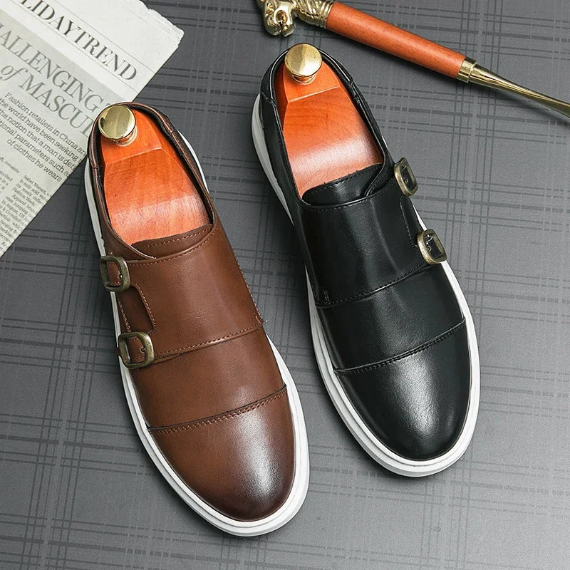 Vero Monk Leather Shoes