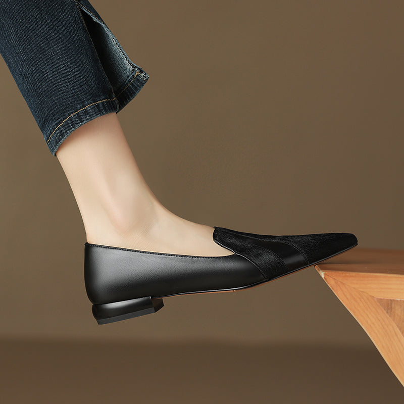 Klara Genuine Leather Flats
