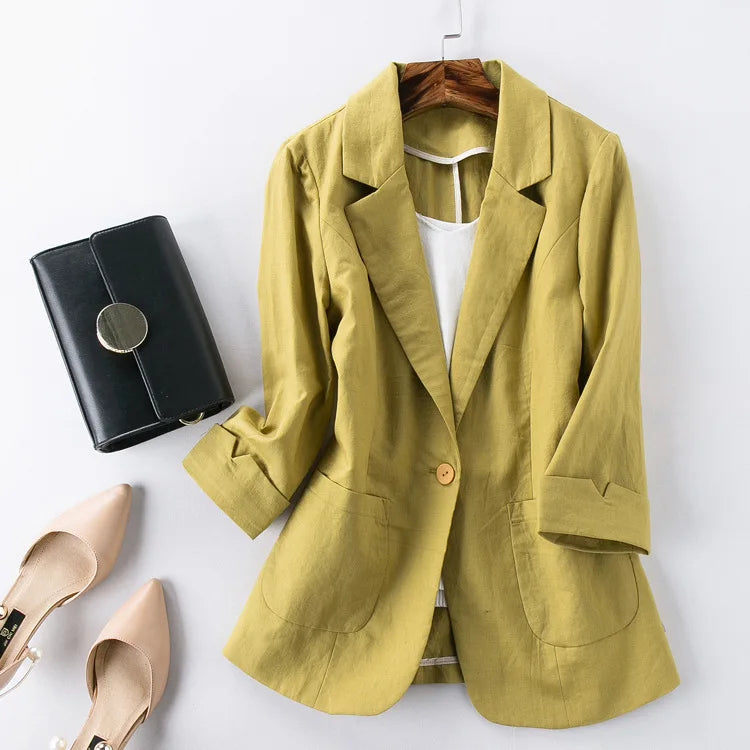 Livia Linen Blazer