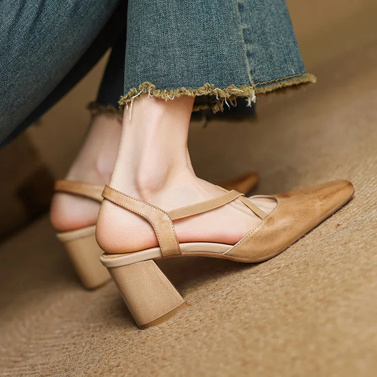 Petra Genuine Leather Heels