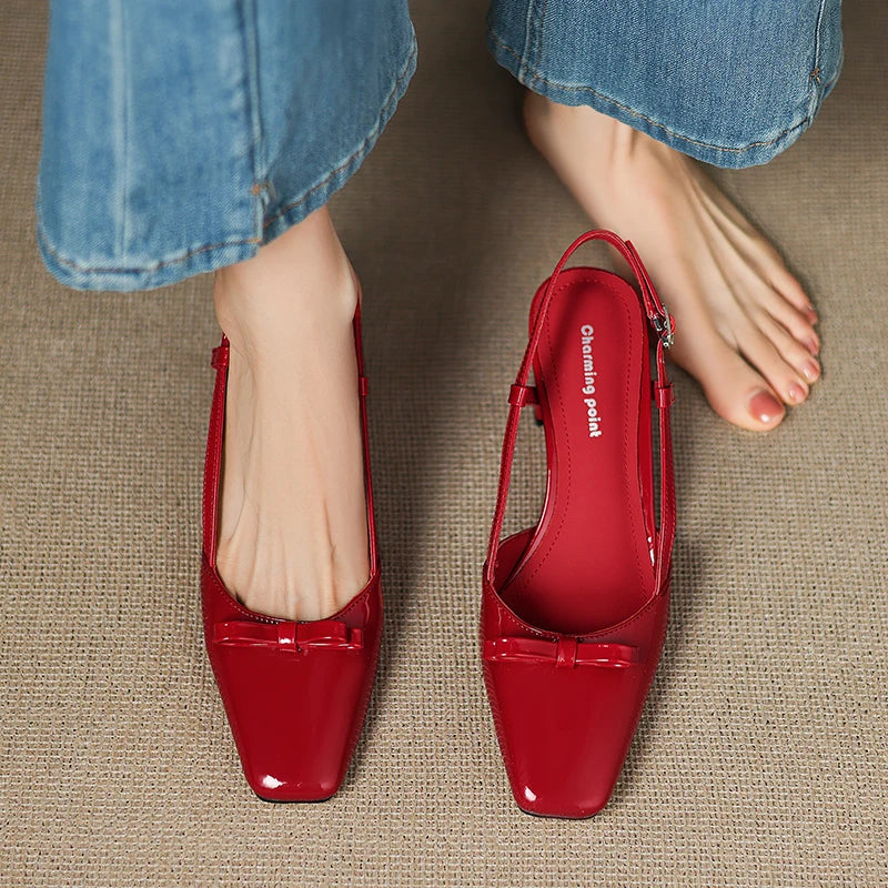 Melani Genuine Leather Heels