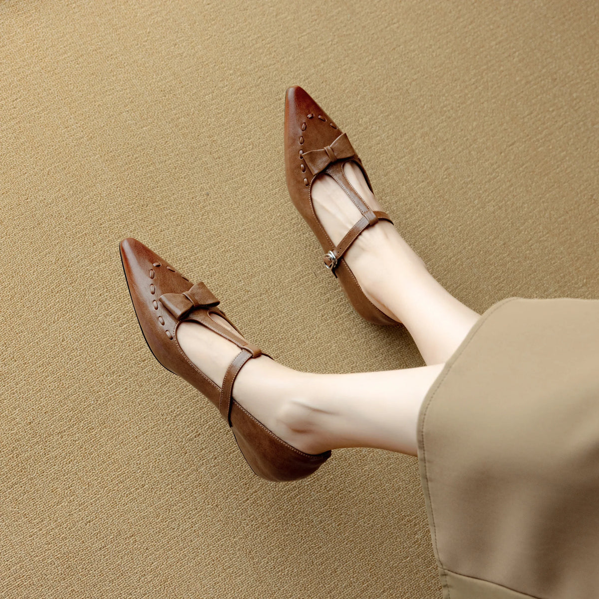 Tiara Genuine Leather Pumps