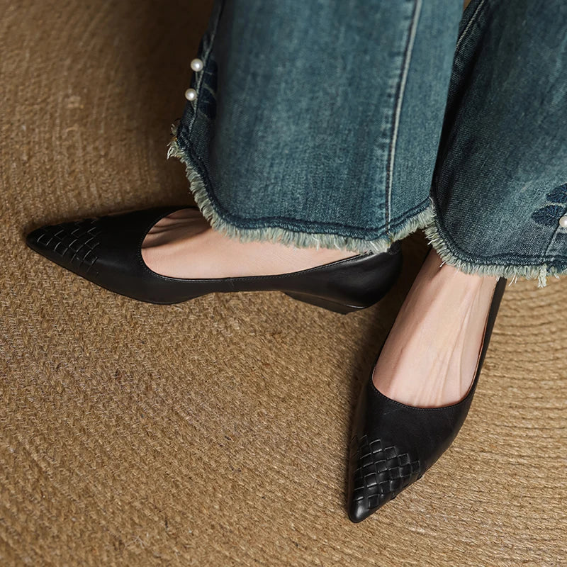 Zelith Genuine Leather Pumps