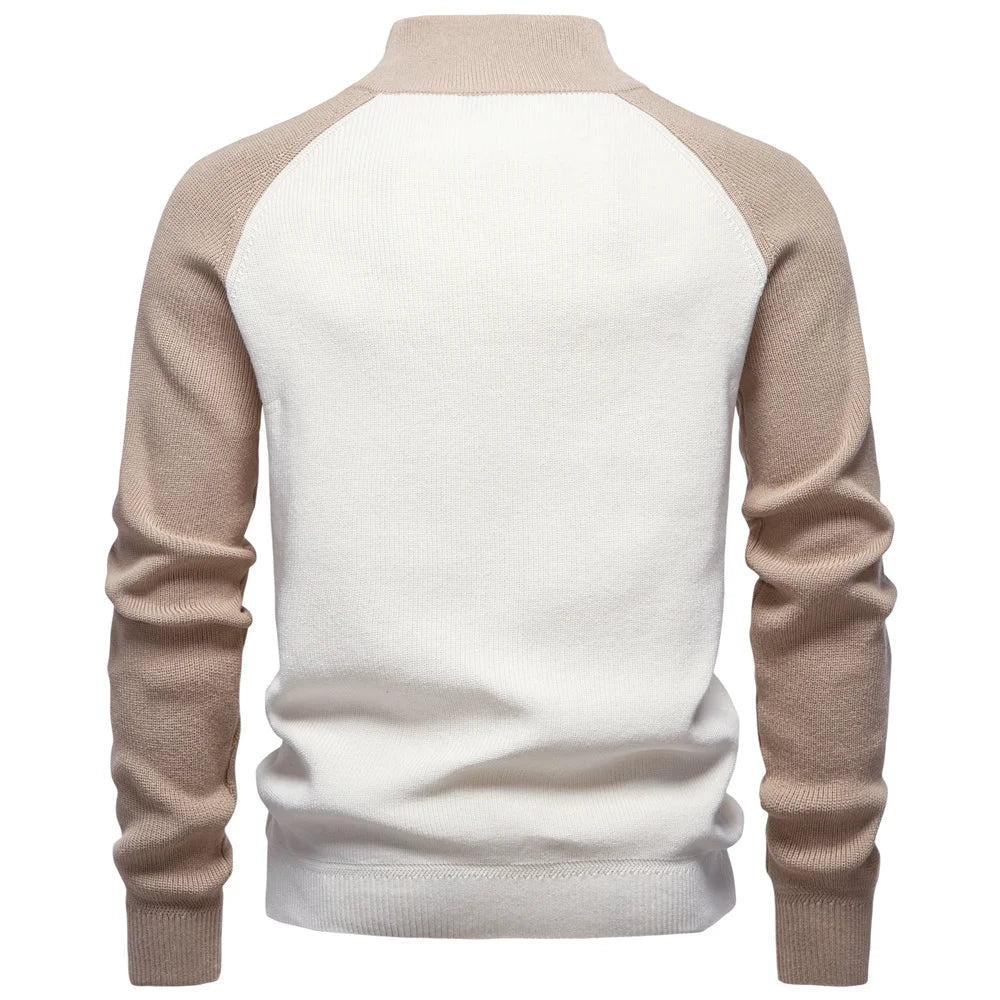 ZIPPERED PULLOVER FOR MEN