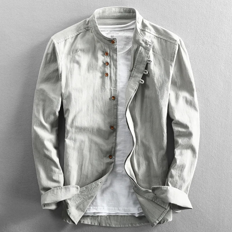 Hiro Linen-Cotton Shirt