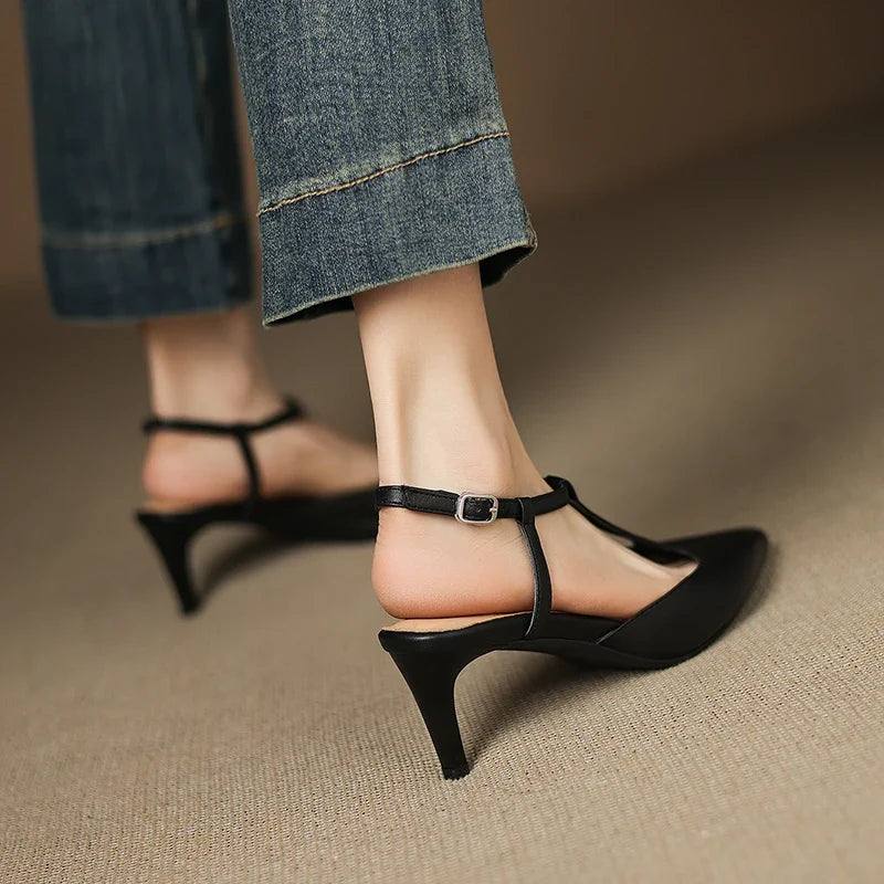 Serava Genuine Leather Heels