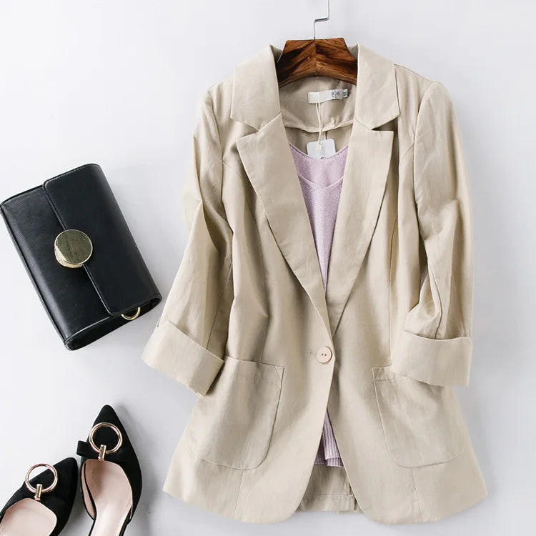 Livia Linen Blazer