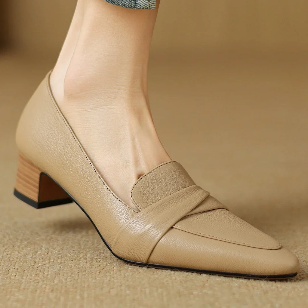 Naira Genuine Leather Pumps