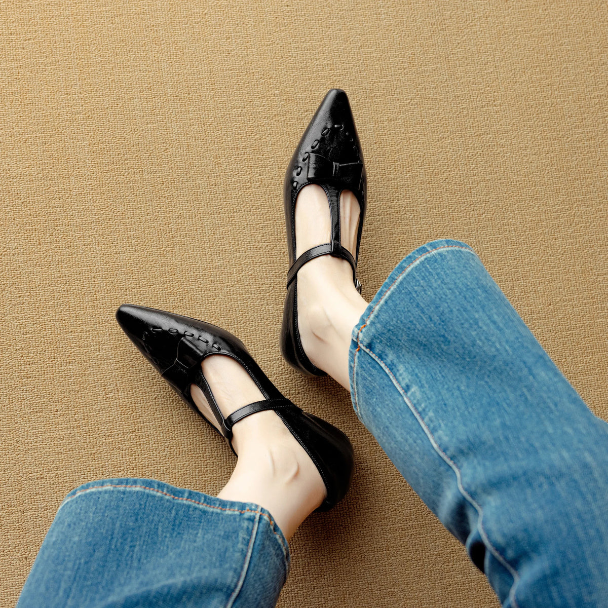 Tiara Genuine Leather Pumps