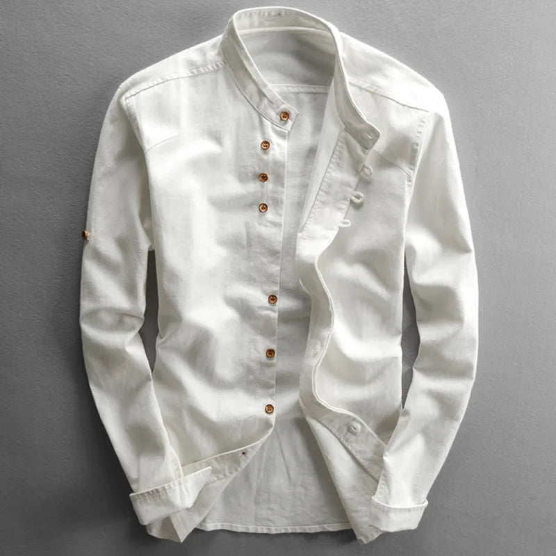 Hiro Linen-Cotton Shirt