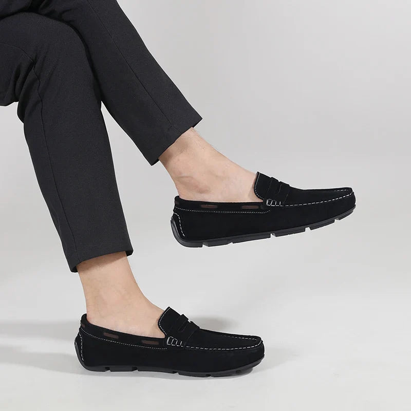 Fletro Genuine Suede Loafers