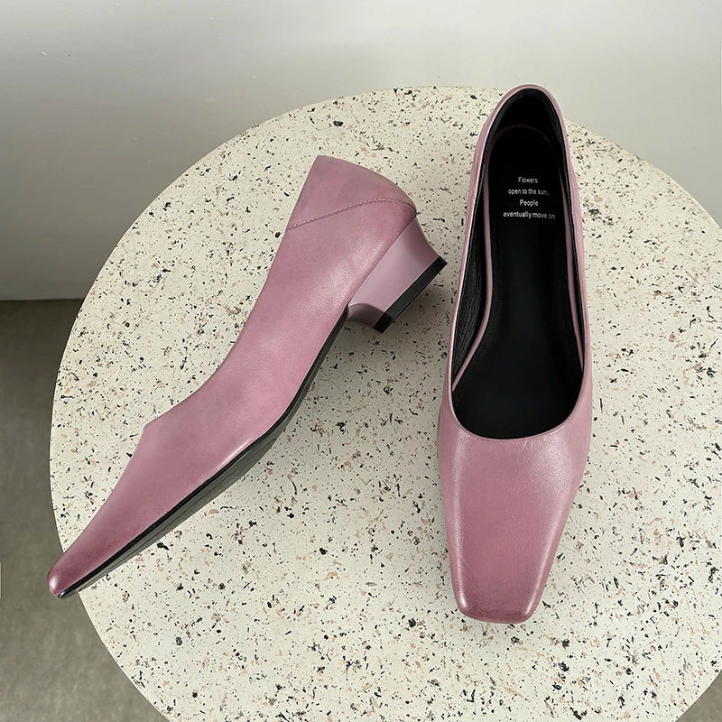 Nicole Genuine Leather Pumps