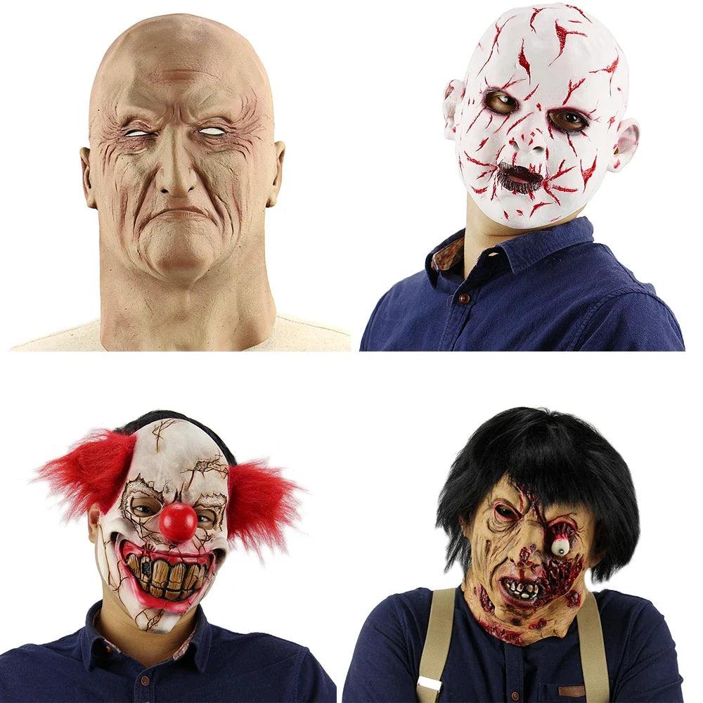 Halloween's Scary Demon Clown Mask for Costume, Party, and Pranks