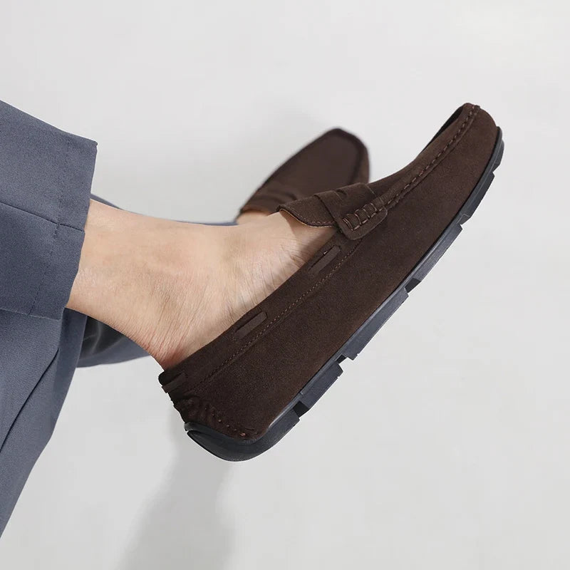 Fletro Genuine Suede Loafers