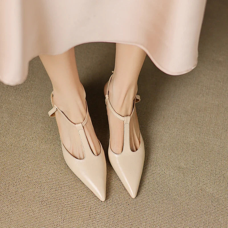 Serava Genuine Leather Heels