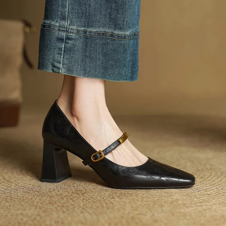 Auria Genuine Leather Heels
