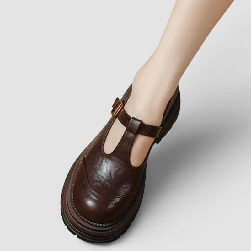 Women's Orthopedic Mary Jane Shoes with Adjustable Strap and Supportive Sole