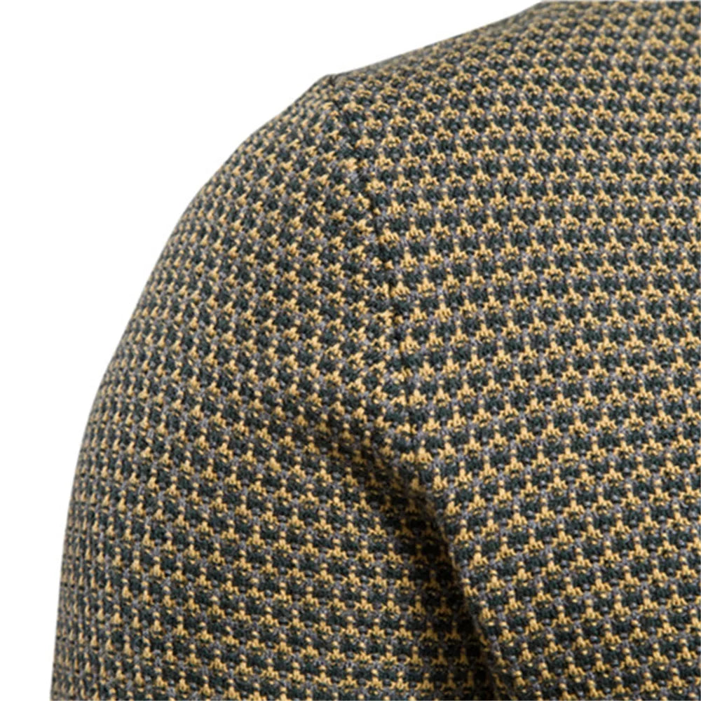 Jeremy – Men’s Checkered Sweater