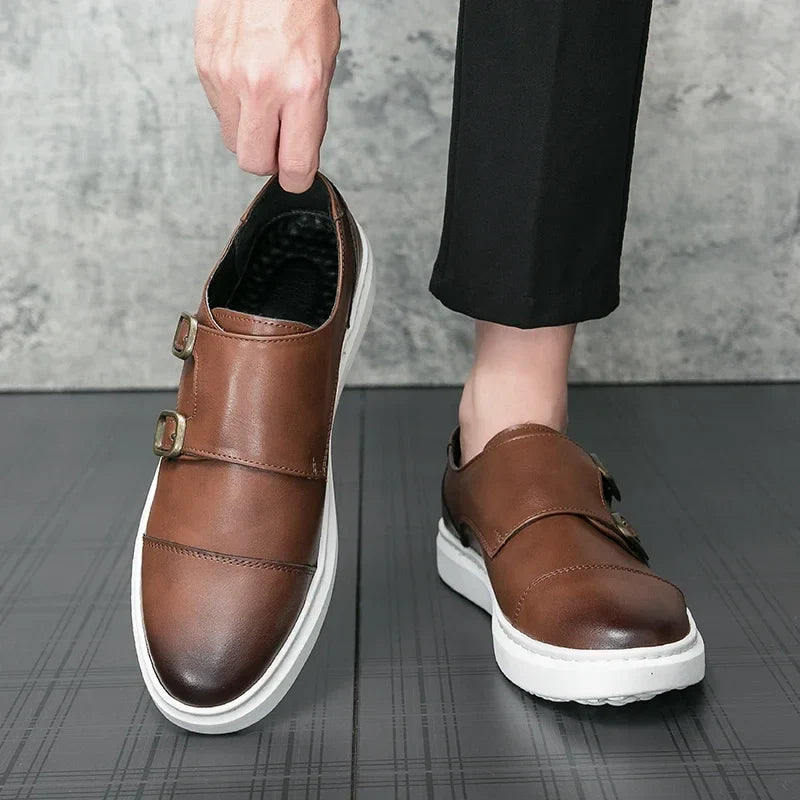 Vero Monk Leather Shoes