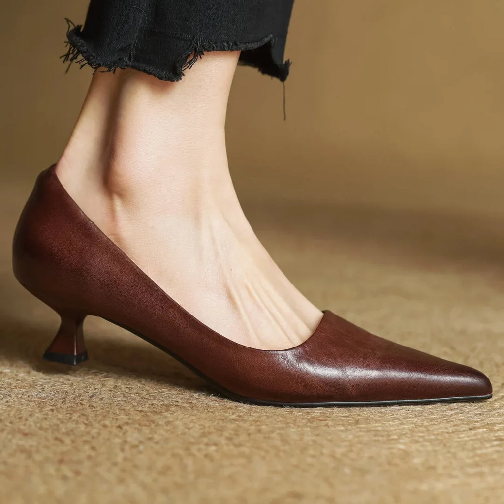 Mirelle Genuine Leather Heels