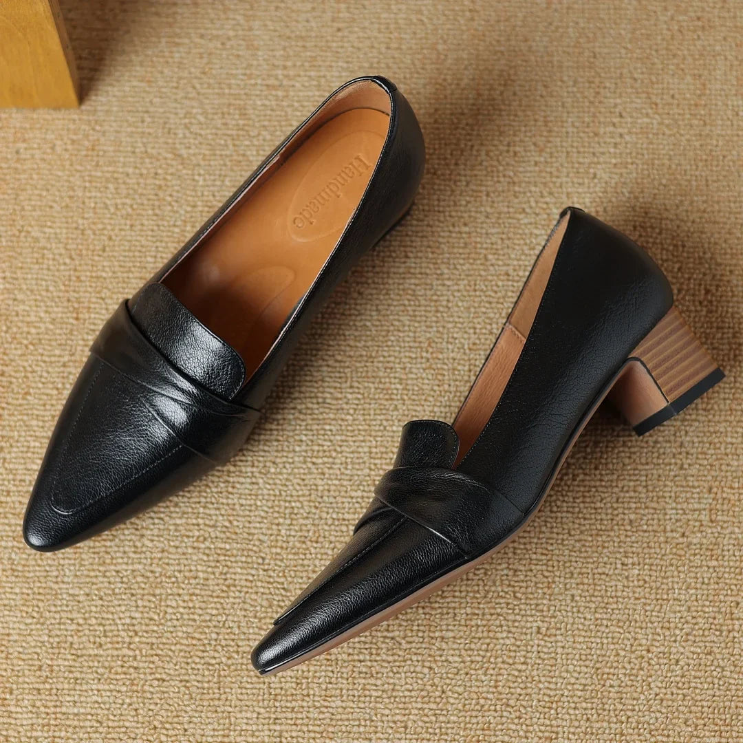 Naira Genuine Leather Pumps