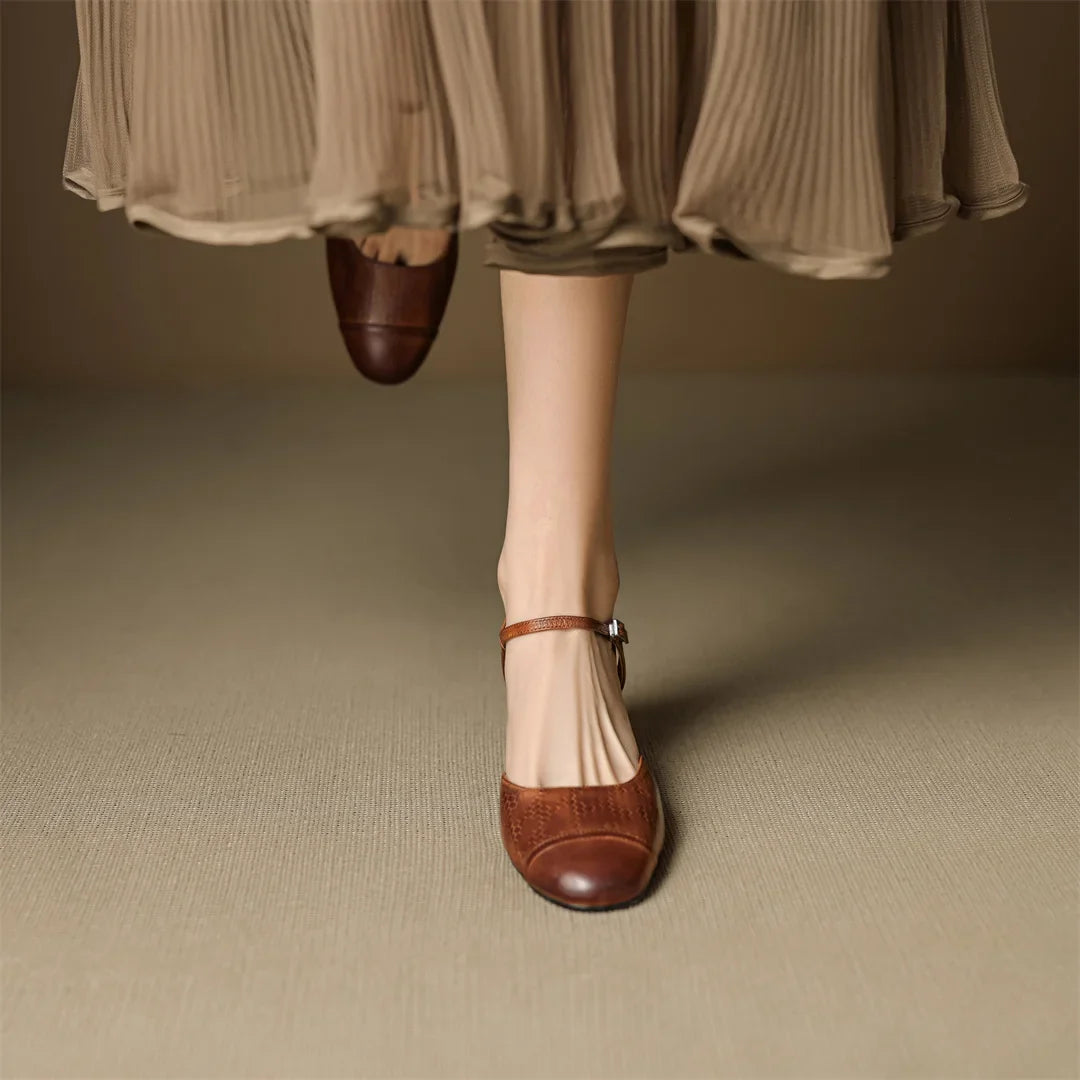 Valery Genuine Leather Pumps
