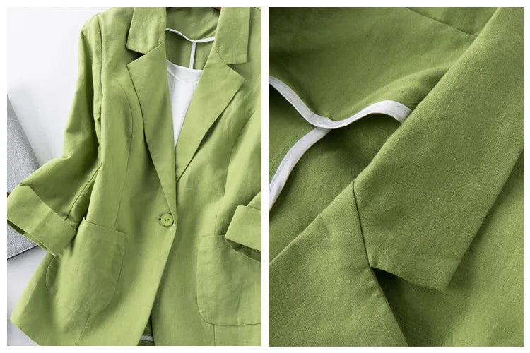 Livia Linen Blazer