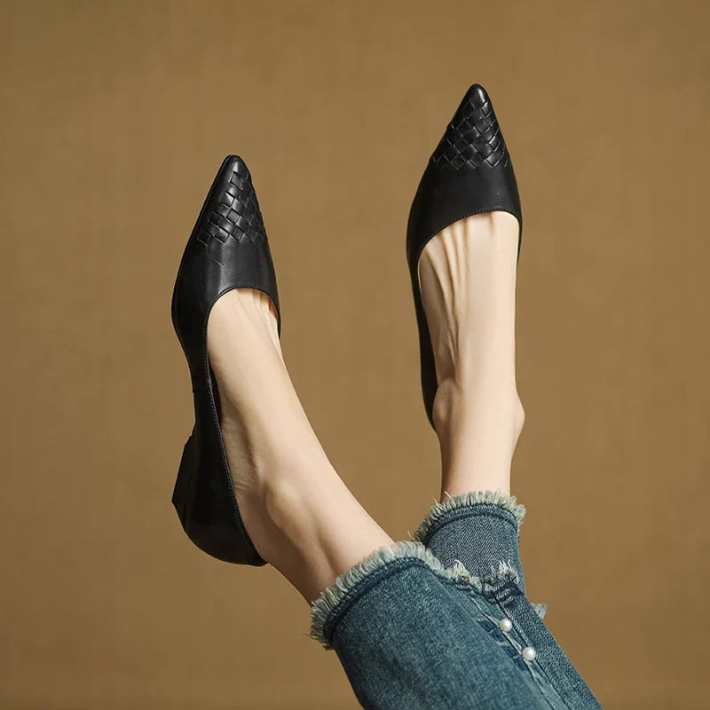 Zelith Genuine Leather Pumps