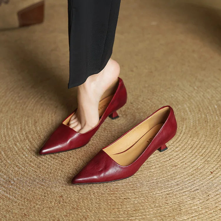 Anok Genuine Leather Heels