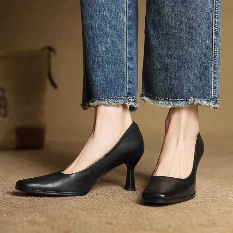 Diara Genuine Leather Heels