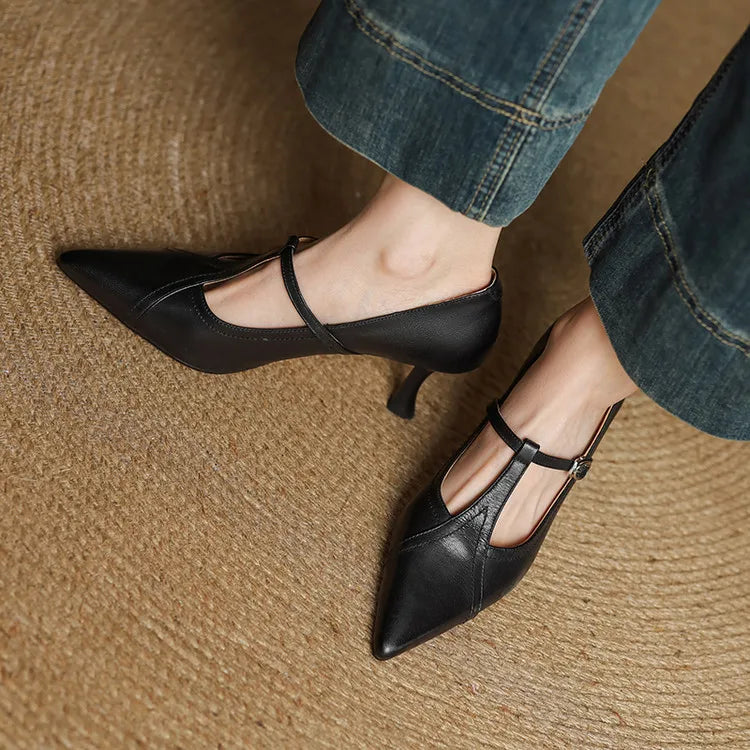 Lorena Genuine Leather Heels
