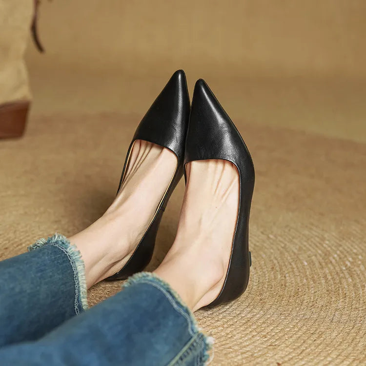 Anok Genuine Leather Heels