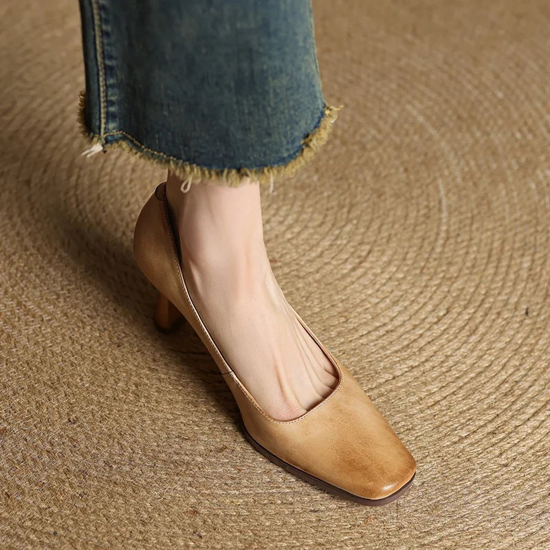 Diara Genuine Leather Heels