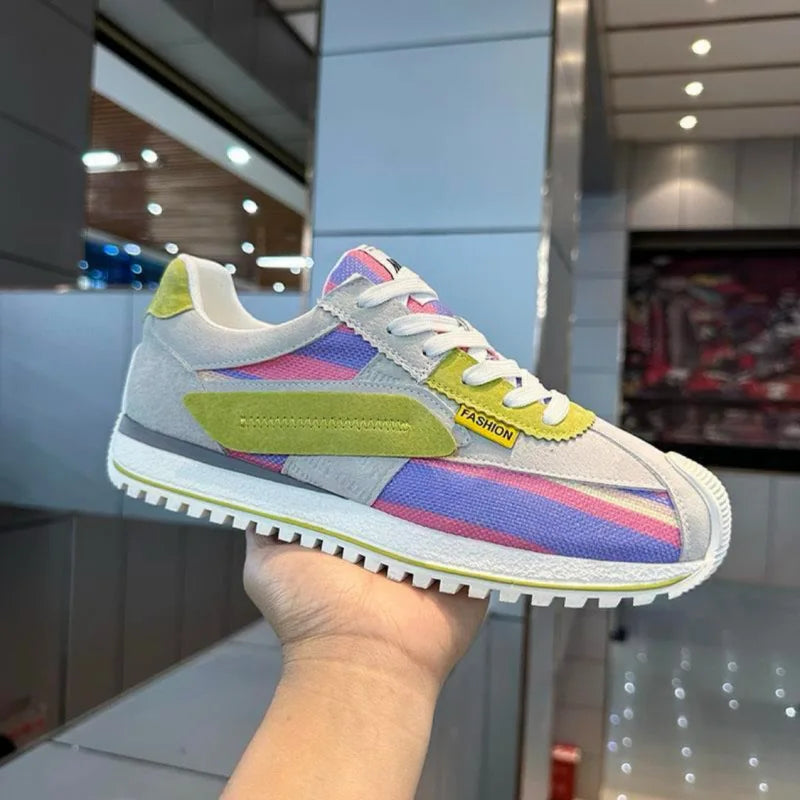 Piero | Men's Retro Sneakers with Dynamic Design