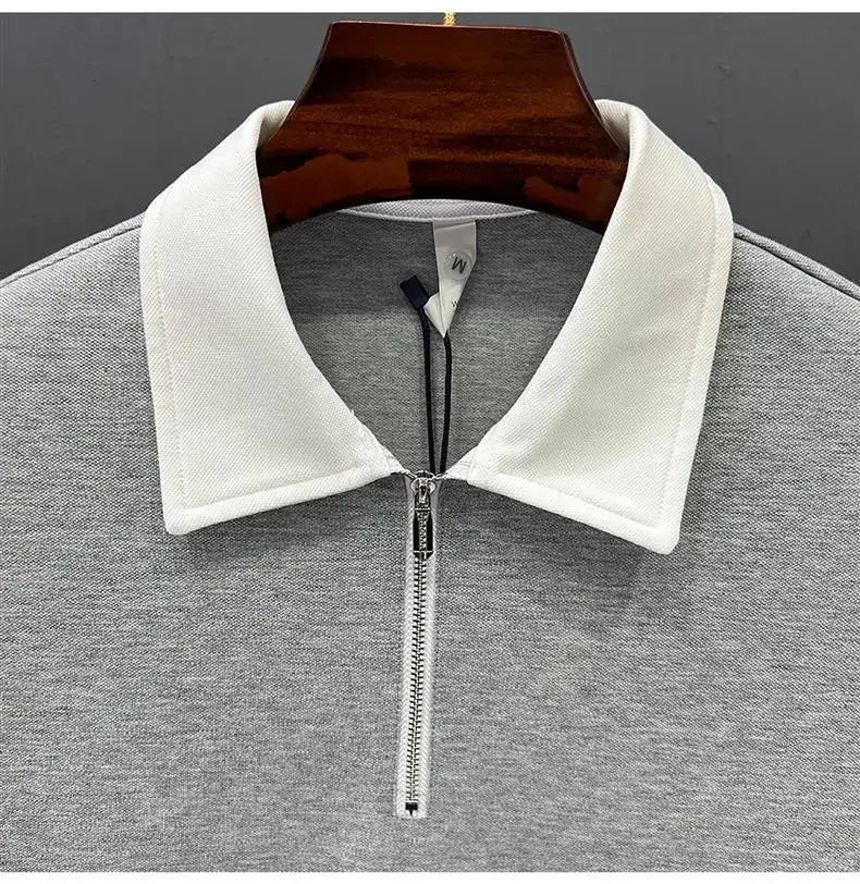 Oxford Quarter-Zip Polo