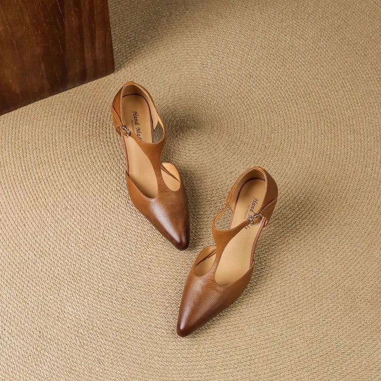 Triana Genuine Leather Heels