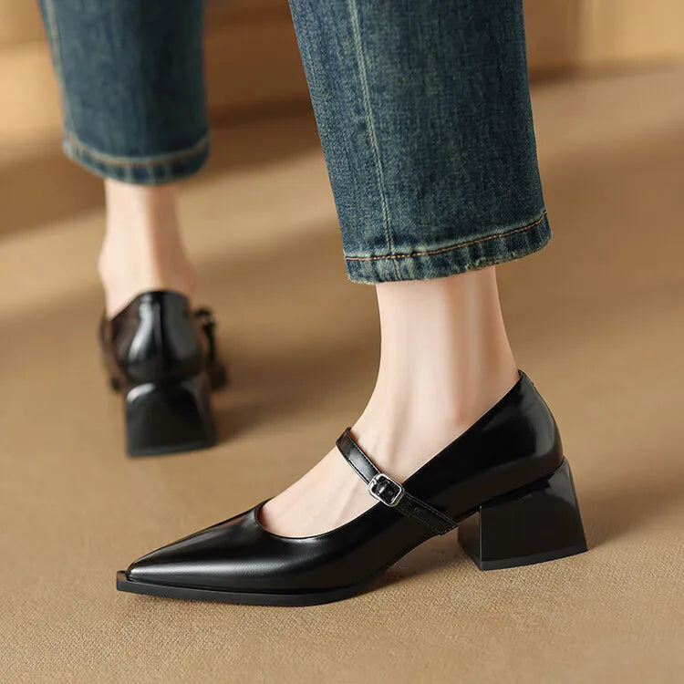 Allure Genuine Leather Heels