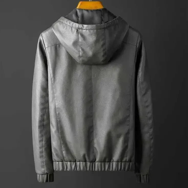 Rave Hooded Leather Jacket