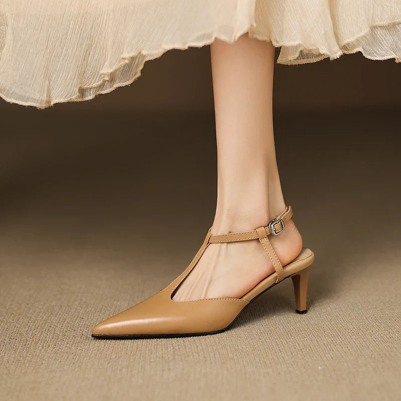 Serava Genuine Leather Heels
