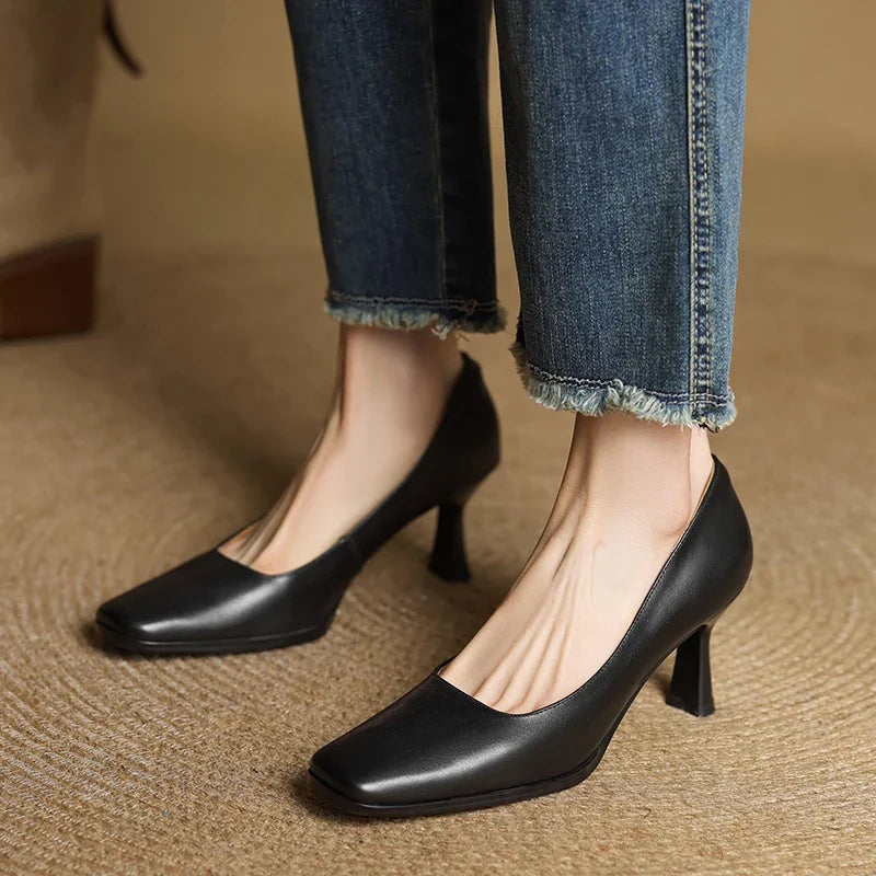 Diara Genuine Leather Heels