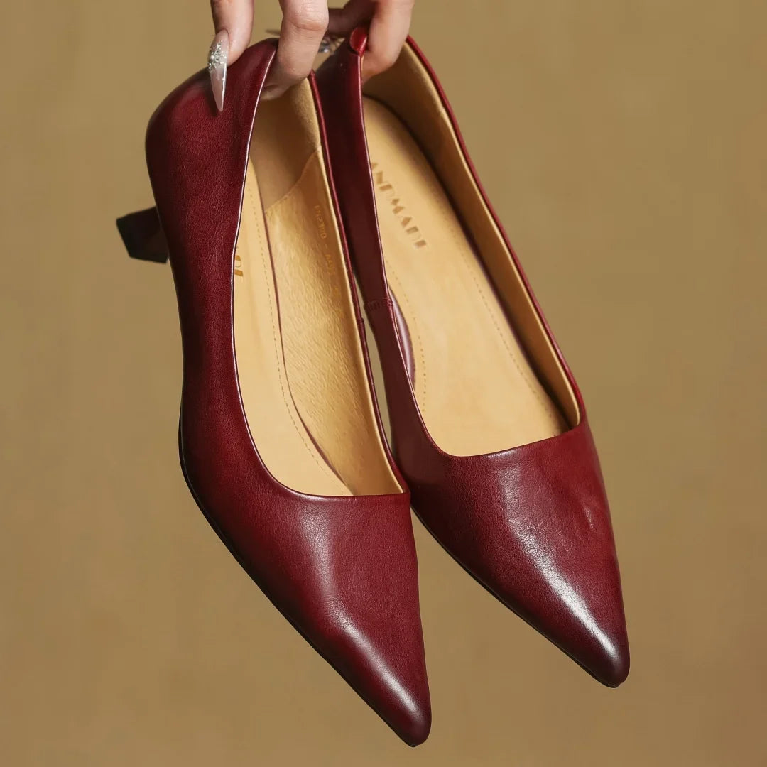 Mirelle Genuine Leather Heels
