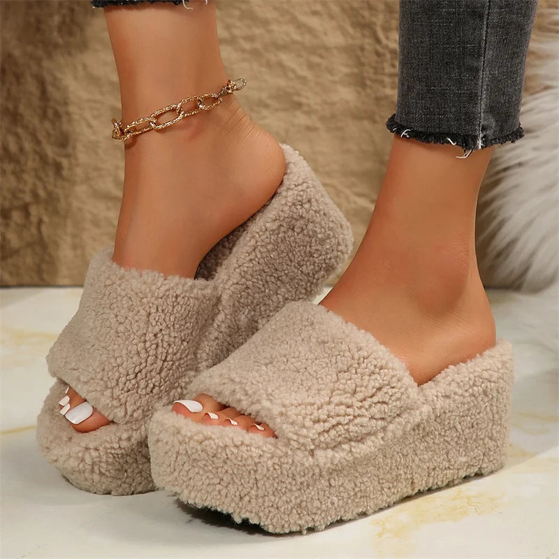 Women's Platform Wedge Sandals with Cushioning and Non-Slip Sole