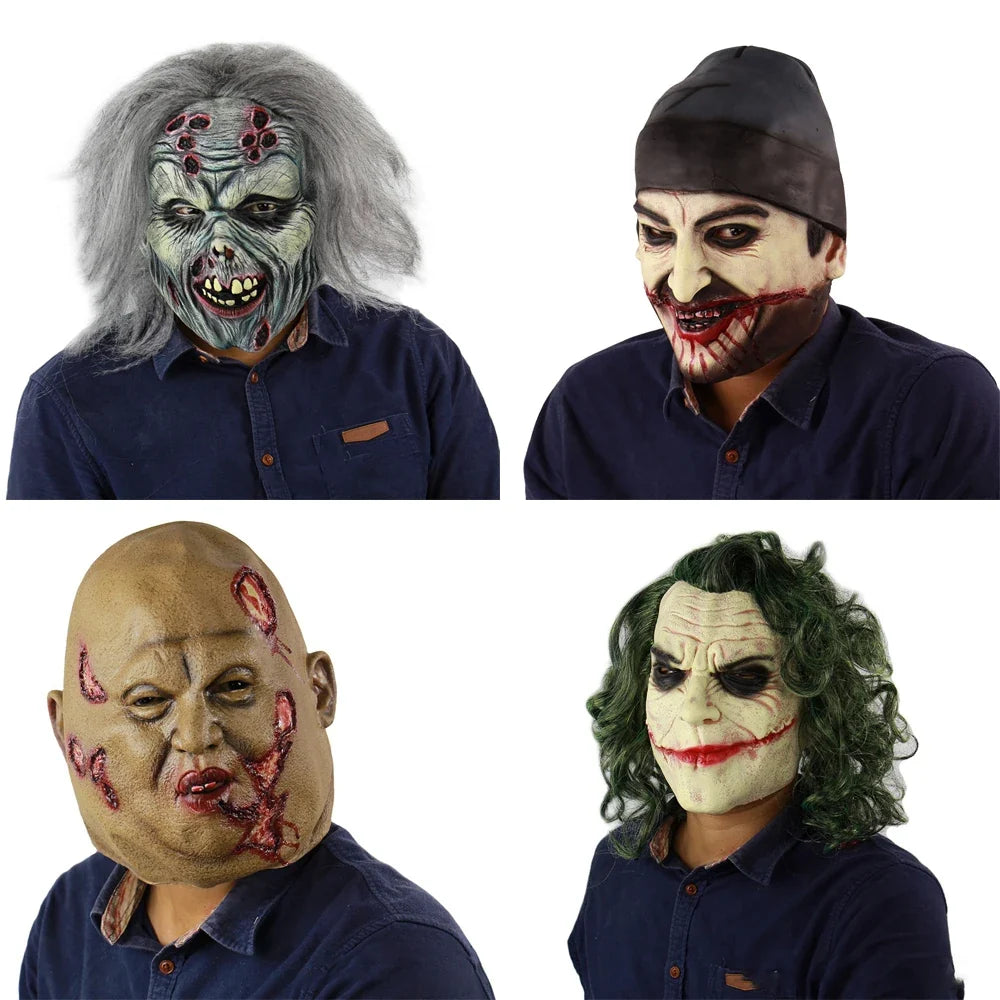 Halloween's Scary Demon Clown Mask for Costume, Party, and Pranks