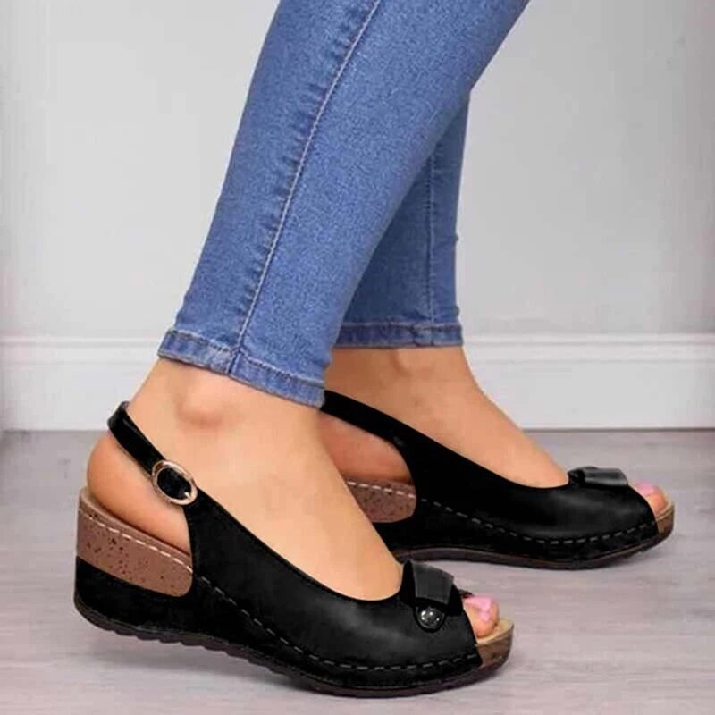 Women's Orthopedic Cushioned Sandals with Contoured Footbed and Slip-Resistant Sole