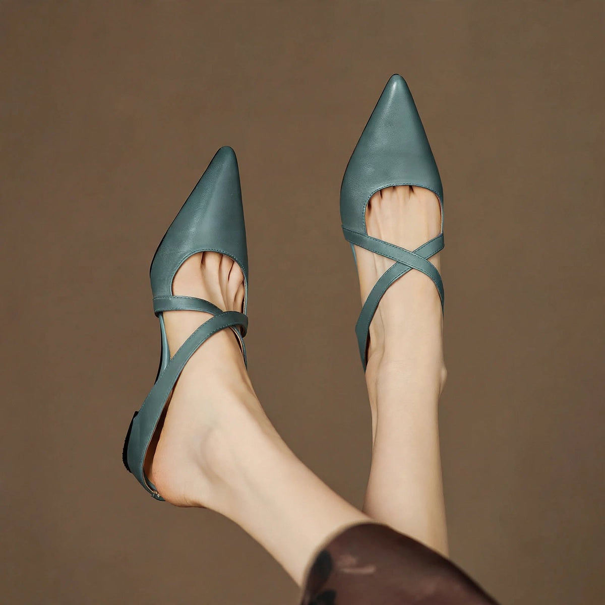Aluna Genuine Leather Mules