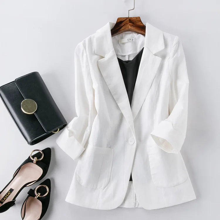 Livia Linen Blazer