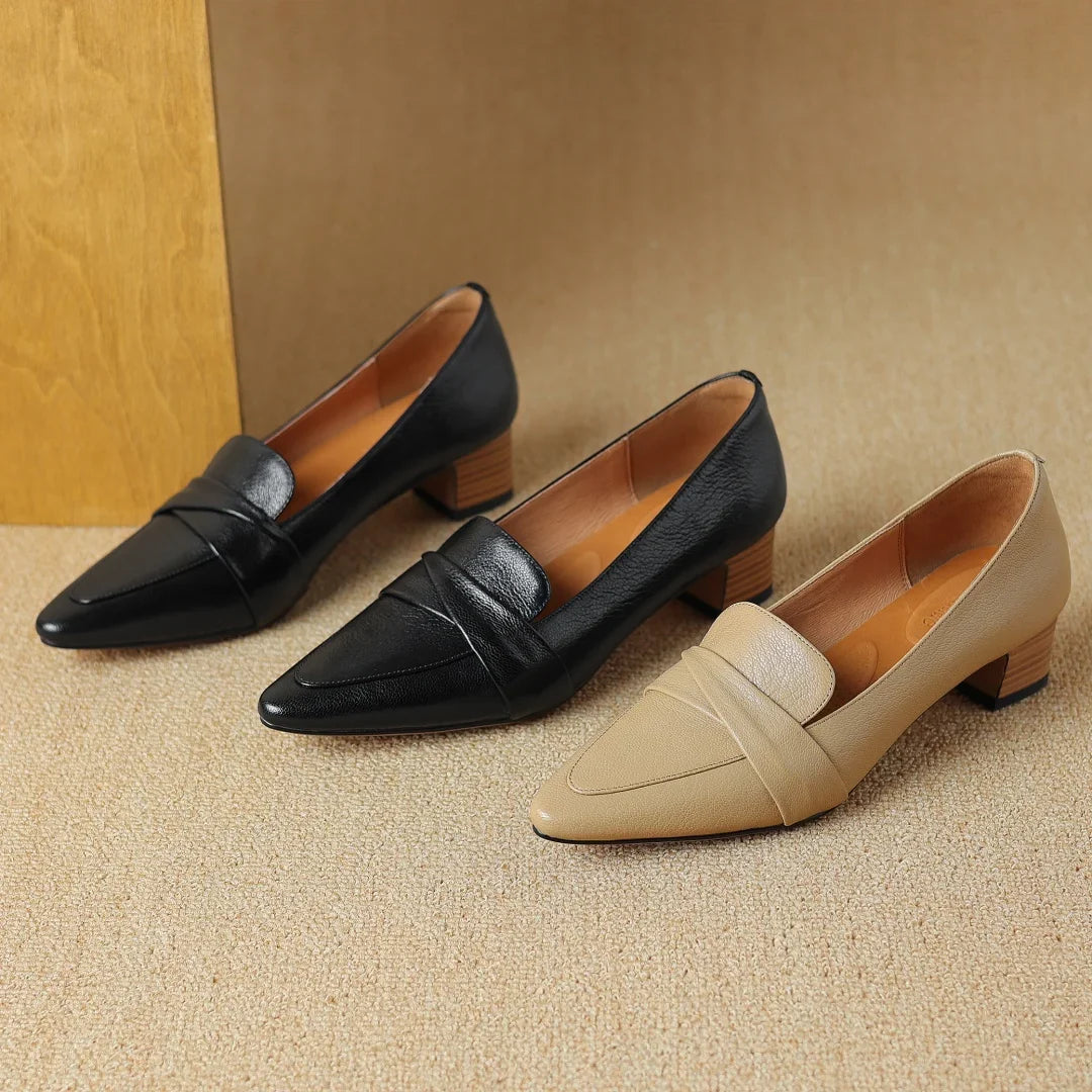 Naira Genuine Leather Pumps
