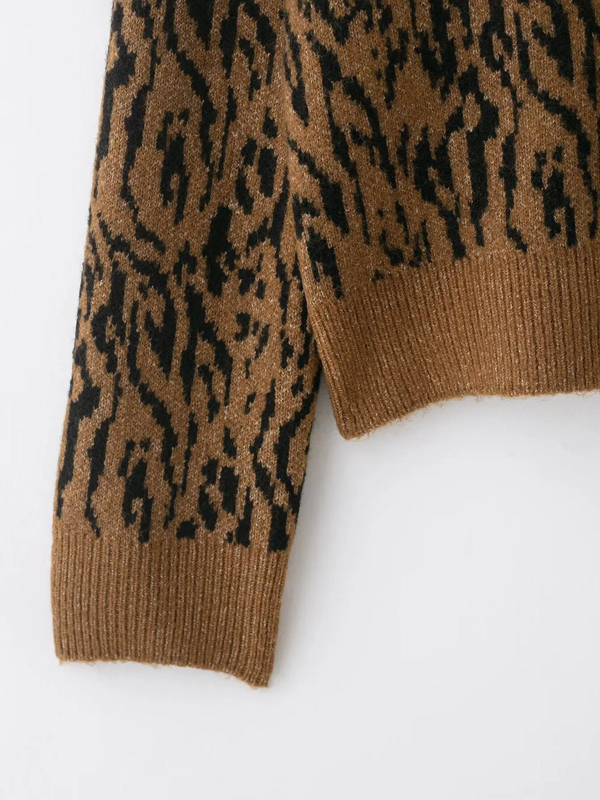 Siena Leopard Knit Cardigan